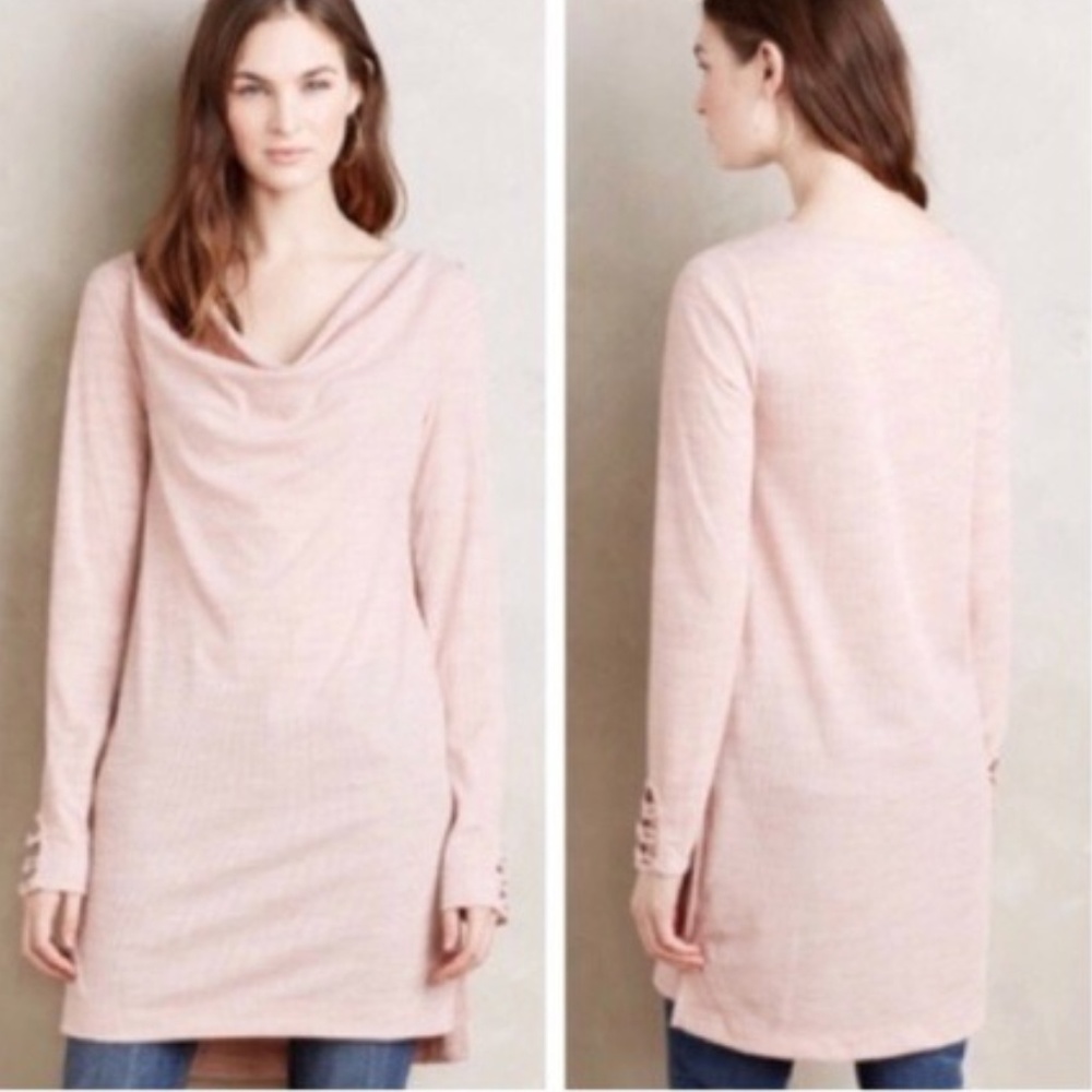 Pure+Good ANTHRO Draped Tunic With Detail Cuffs